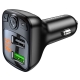 АЗП з FM-модулятором BOROFONE BC41 Eminency QC3.0 Car BT FM transmitter 18W Black 8525500090