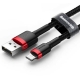 Кабель Baseus Cafule Cable USB For Lightning 1.5A 2m Red+Black
