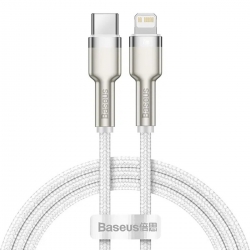 Кабель Baseus Cafule Series Metal Data Cable Type-C to iP PD 20W 1m White