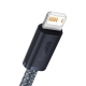 Кабель Baseus Dynamic Series Fast Charging Data Cable USB to iP 2.4A 1m Slate Gray