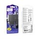 Мережевий зарядний пристрій з кабелем HOCO CS25A Rico PD20W+QC3.0 charger set(C to C) Black