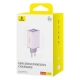 Мережевий зарядний пристрій з кабелем Baseus GaN6 Pro Fast Charger 2C+2U 65W EU Star Purple(With:Mini White Cable C to C 100W(20