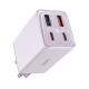 Мережевий зарядний пристрій з кабелем Baseus GaN6 Pro Fast Charger 2C+2U 65W EU Star Purple(With:Mini White Cable C to C 100W(20