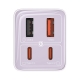 Мережевий зарядний пристрій з кабелем Baseus GaN6 Pro Fast Charger 2C+2U 65W EU Star Purple(With:Mini White Cable C to C 100W(20