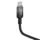 Кабель Baseus Discolor Series Fast Charging Cable USB-C to USB-C 100W 1m Cluster Black