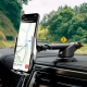 Автотримач для телефона з БЗП HOCO S14 Surpass automatic induction wireless charging car holder Silver