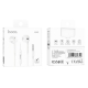 Навушники HOCO M101 Crystal joy wire-controlled earphones with microphone White