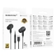 Навушники BOROFONE BM100 Pro Fuente universal digital earphones with microphone Type-C Black