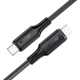 Кабель ACEFAST C17-03 USB-C to USB-C silicone charging data cable Black