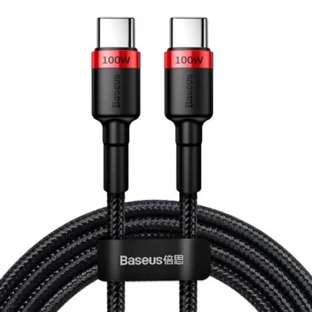 Кабель Baseus Cafule PD2.0 100W flash charging Type-C For Type-C cable (20V 5A)2m Red+Black