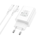 Мережевий зарядний пристрій з кабелем BOROFONE BA21A Pro Long journey single port PD20W charger set(C to C) White