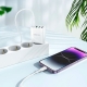 Мережевий зарядний пристрій з кабелем BOROFONE BA79A Clever four-port PD20W(1C3A) charger set(C to iP) White