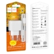 Мережевий зарядний пристрій з кабелем HOCO CS11A Ocean single port charger set(Type-C) White