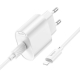 Мережевий зарядний пристрій з кабелем HOCO C109A(PD20W) Fighter single port PD20W charger set(C to iP) White