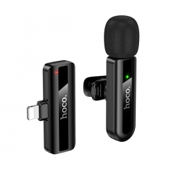 Бездротова мікрофонна система HOCO L20 Fair wireless microphone iP Black