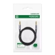 Аудіокабель UGREEN 3.5mm 4-Pole M/M Audio Cable Alu Case 1m