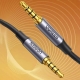Аудіокабель UGREEN 3.5mm 4-Pole M/M Audio Cable Alu Case 1m