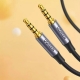 Аудіокабель UGREEN 3.5mm 4-Pole M/M Audio Cable Alu Case 1m