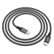 Кабель HOCO X14 Type-C to Type-C 60W, 1m, nylon, aluminum connectors, Black