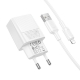 Мережевий зарядний пристрій з кабелем BOROFONE BAS71A Source single-port charger set(iP) White