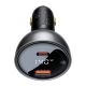 Автомобільний зарядний пристрій Baseus Digital Display PD3.1 Dual Fast Charger Car Charger U+C 140W Set Obsidian Black (With Sup