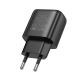 Мережевий зарядний пристрій HOCO C141A Smart dual-port charger Black
