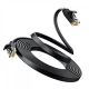 Мережевий кабель UGREEN Cat 6 U/UTP Lan Flat Cable 1m (Black)