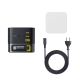 Мережевий зарядний пристрій Baseus Super GaN Desktop Charger with Retractable Cable 3C+U 100W EU Cosmic Black