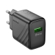 Мережевий зарядний пристрій HOCO CS21A Rich single port QC3.0 charger Black