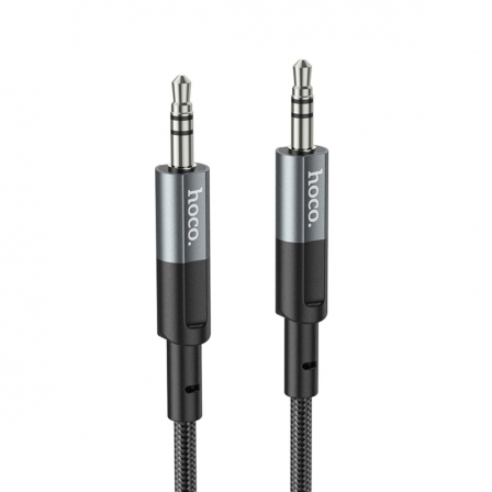 Аудіокабель HOCO UPA23 AUX audio cable Metal Gray