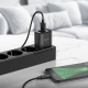 Мережевий зарядний пристрій з кабелем HOCO C141A Smart dual-port charger set(Micro) Black