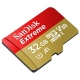 Карта пам'яті microSDHC (UHS-1 U3) SanDisk Extreme Action A1 32Gb class 10 V30 (R100MB/s, 667x) (adapter SD)