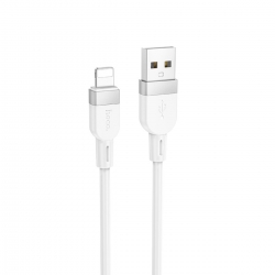Кабель HOCO X109 Energy silicone charging data cable iP (L1M) White
