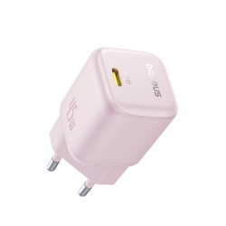Мережевий зарядний пристрій Baseus PicoGo GaN Fast Charger 1C 45W EU Baby Pink