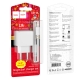 Мережевий зарядний пристрій з кабелем HOCO CS11A Ocean single port charger set(iP) White