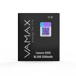 Аккумулятор VAMAX Lenovo S920 BL208 2500 mAh