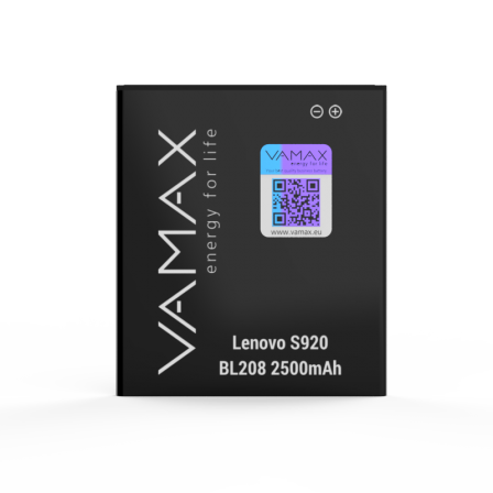 Акумулятор VAMAX Lenovo S920 BL208 2500 mAh