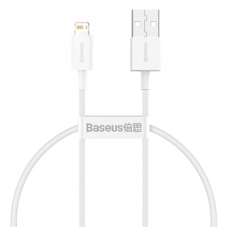 Кабель Baseus Superior Series Fast Charging Data Cable USB to iP 2.4A 0.25m White