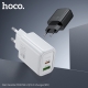 Мережевий зарядний пристрій HOCO N63 Gentle PD30W+QC3.0 charger (EU) Black