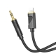 Аудiокабель HOCO UPA30 Friend digital audio conversion cable iP Black