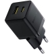 Мережевий зарядний пристрій Baseus Palm Fast Charger C+U 30W EU Cluster Black