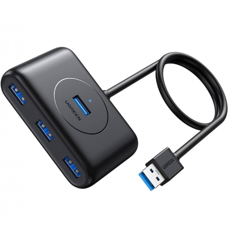 USB-хаб UGREEN CR113 USB 3.0 Hub  1m (Black) (UGR-20291)