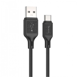 Кабель HOCO X90 Cool silicone charging data cable for Type-C Black