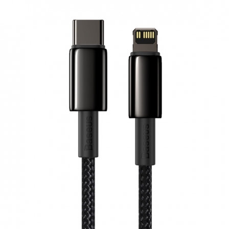 Кабель Baseus Tungsten Gold Fast Charging Data Cable Type-C to iP PD 20W 2m Black