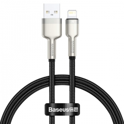 Кабель Baseus Cafule Series Metal Data Cable USB to IP 2.4A 0.25m Black