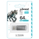 Флеш-накопичувач Wibrand USB 2.0 Cougar 64Gb Silver