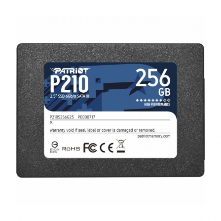 Накопичувач SSD Patriot P210 256GB 2.5" 7mm SATAIII 3D QLC