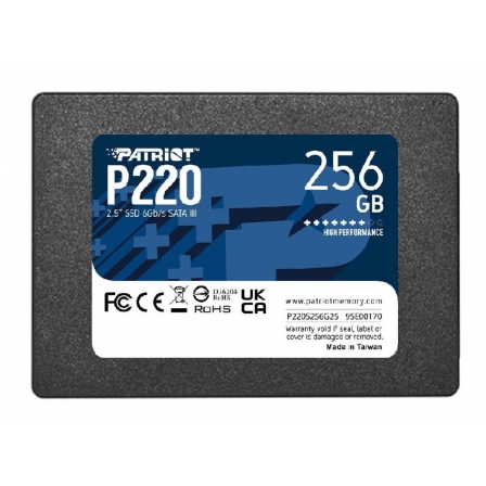 Накопичувач SSD Patriot P220 256GB 2.5" 7mm SATAIII