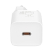 Мережевий зарядний пристрій з кабелем Baseus Super Si Quick Charger 1C 25W EU Sets White（ Mini White Cable Type-C to Type-C 3A 1