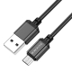 Кабель BOROFONE BX87 Sharp charging data cable for Micro(unpackaged) Black